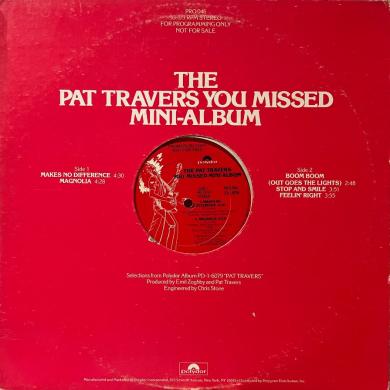 Pat Travers / The Pat Travers You Missed Mini-Album [12"]