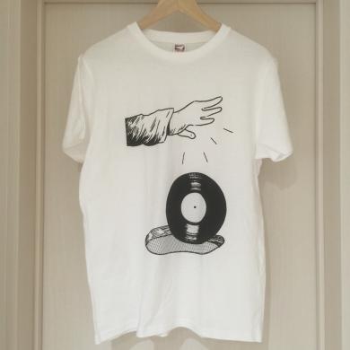 AKIRA MIZUMOTO / RECORD HOLE T SHIRT [M size]