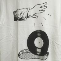 AKIRA MIZUMOTO / RECORD HOLE T SHIRT [M size]