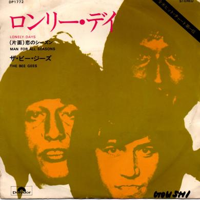 THE BEE GEES / LONELY DAYS [7"]