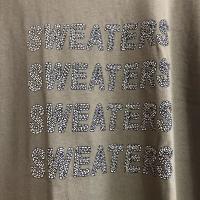 SWEATERS / SQUARE LOGO T SHIRT [M]